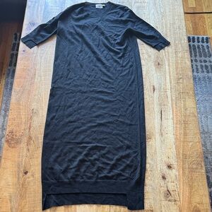 AG ADRIANO GOLDSCHMIED 100% Merino wool  Black midi Sleeve Women's maxi Dress